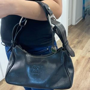 Dooney and Bourke black leather shoulder purse